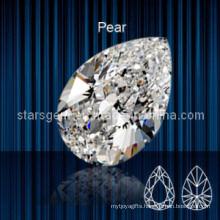 High Quality Pear Shape Brilliant Cut Cubic Zirconia